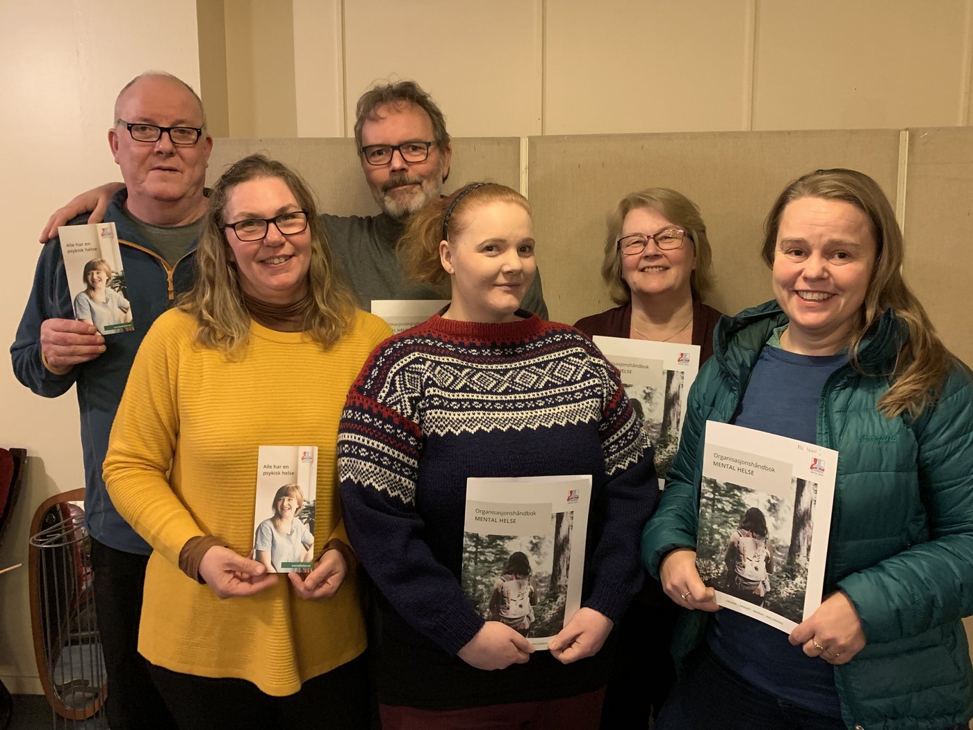 Hans-Olav Kleiva, Ellen Mari Lundli, Svein Inge Lundli, May Celin Johannessen, Marianne Larsen Kleiva og Linn-Iren With Mental Helse Bø i Vesterålen