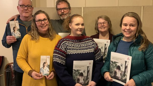 Hans-Olav Kleiva, Ellen Mari Lundli, Svein Inge Lundli, May Celin Johannessen, Marianne Larsen Kleiva og Linn-Iren With Mental Helse Bø i Vesterålen