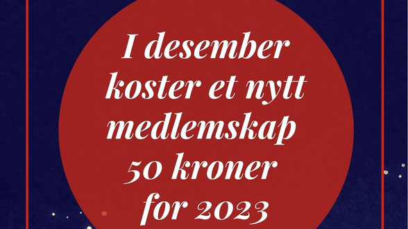 Tilbod for å bli medlem for 2023 .